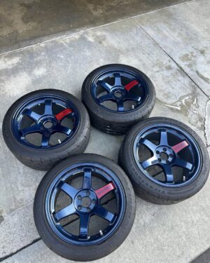 TE37SL 17x9.5 +36 5x100 (Mag Blue)