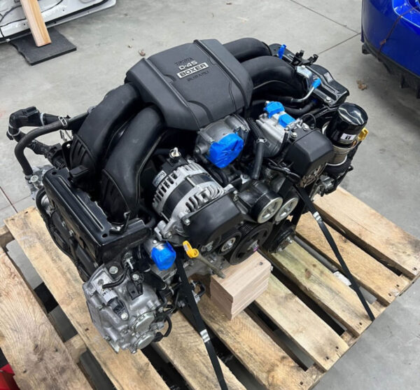 Engine out of a 2023 Subaru BRZ M/T