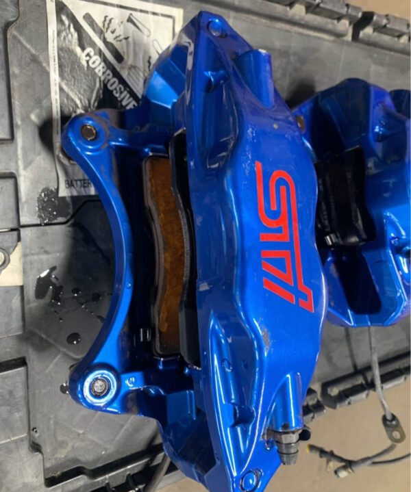 Subaru STI Brembo calipers