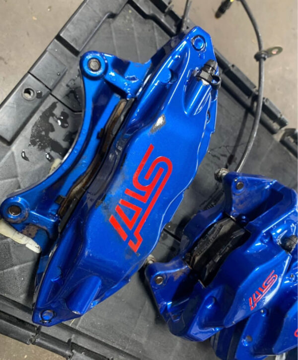 Subaru STI Brembo calipers