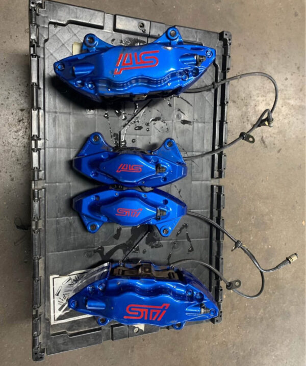 Subaru STI Brembo calipers