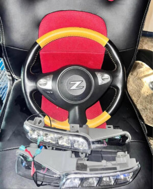 370z steering wheels with airbag and 370z drls