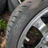 5x114 wheels, fronts are 19x9.5 and rears are 19x10.5