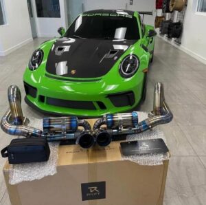 Porsche 911 GT3 RS hood  EXHAUST SYSTEM