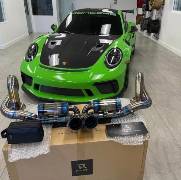 Porsche 911 GT3 RS hood  EXHAUST SYSTEM