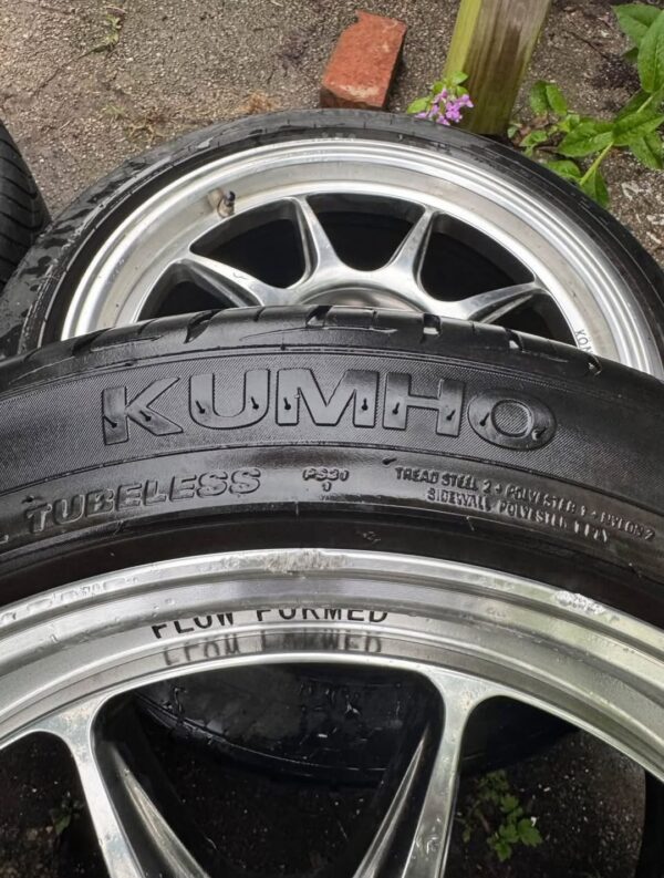 (4) 5x100 Konig Countergram Chrome Wheels