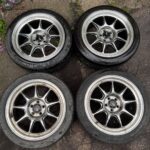 (4) 5x100 Konig Countergram Chrome Wheels