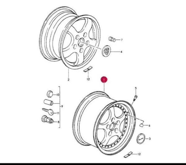 Porsche 965 Speedline Wheels 96536214000 96536213600 18x8 et52 18x10 et61