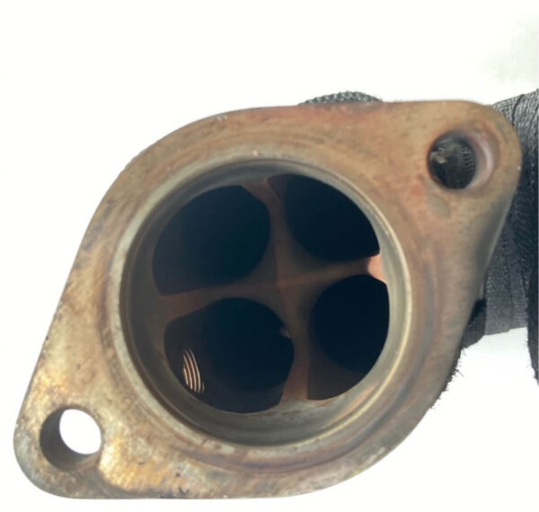 Tomei UEL header with silicone sprayed fiberglass wrap.