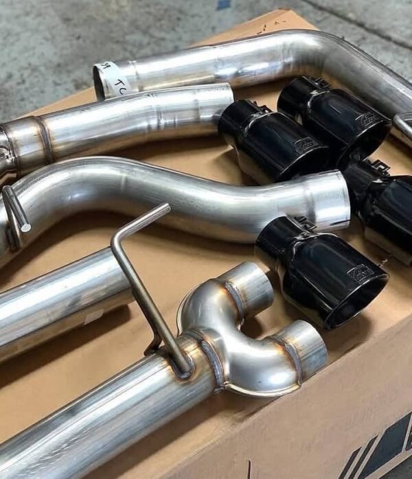Awe touring edition catback exhaust with diamond black tips