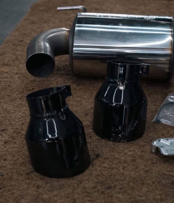 Awe touring edition catback exhaust with diamond black tips