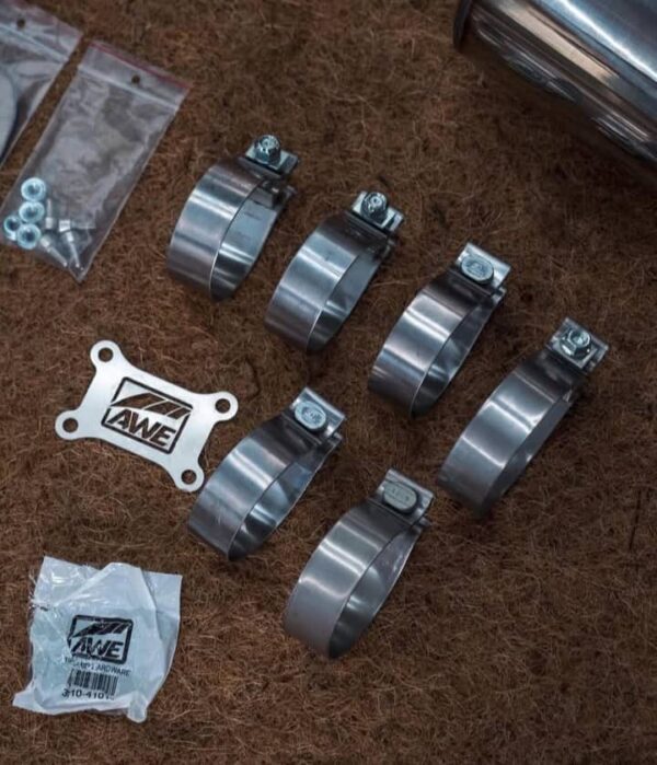 Awe touring edition catback exhaust with diamond black tips
