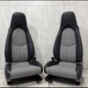 PORSCHE 911 HERITAGE SPORT SEATS BLACK LEATHER HOUNDSTOOTH SET
